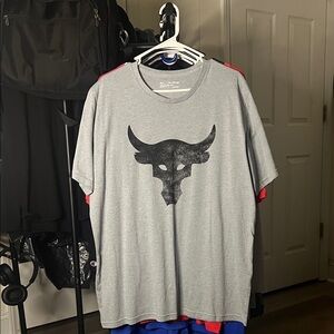 Under Armour Gray Bull Graphic Tee